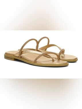 VIONIC Prism Metallic Gold Strappy Women's Sandals Size 7.5